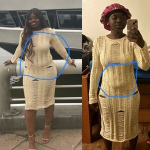 Los Cabos Crochet Midi Dress - Ivory